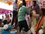 अजमेर लोकसभा चुनाव: BJP प्रत्याशी की सभा में जूतमपैजार, आपस में भिड़े भाजपाई