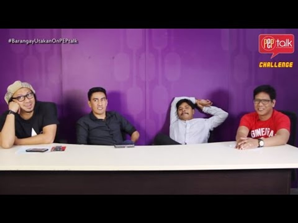 Barangay Utakan on PEP TALK. Lourd, Ramon, Jun...