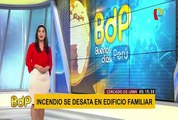 Cercado de Lima: incendio en edificio multifamiliar habría sido causado por corto circuito