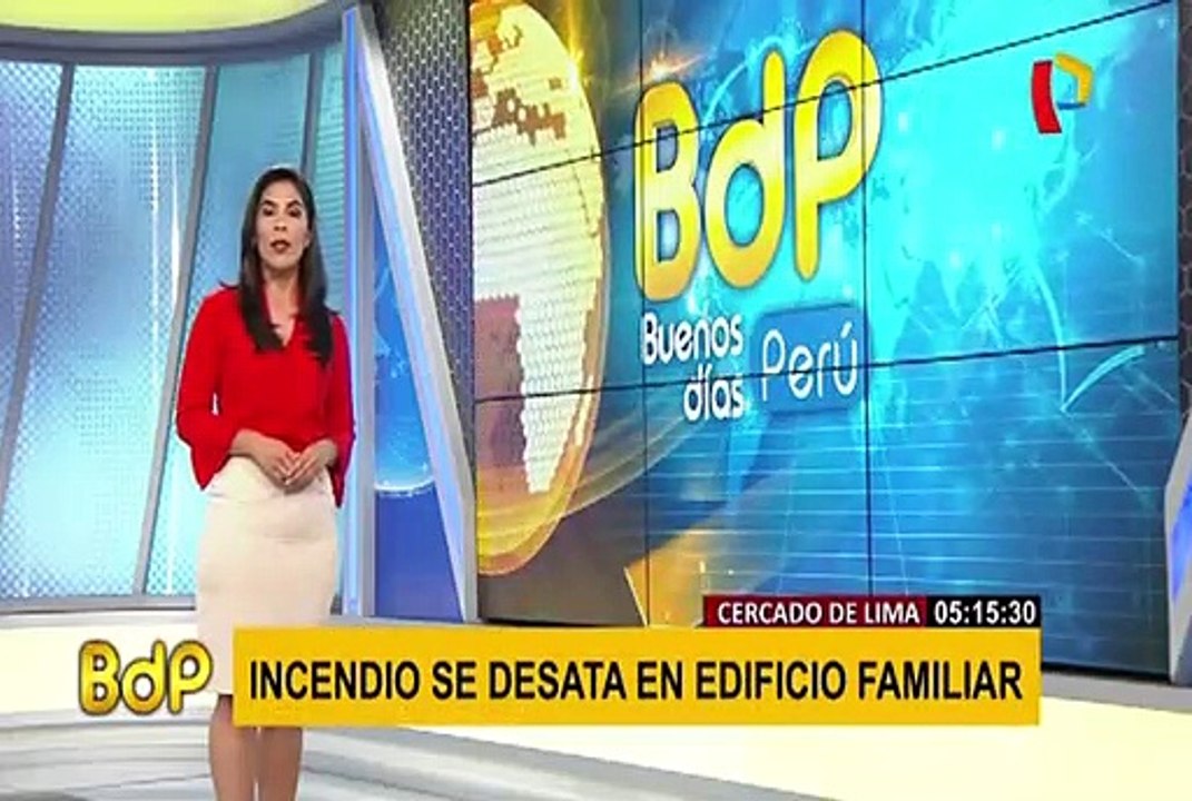 Cercado de Lima: incendio en edificio multifamiliar habría sido causado por corto circuito