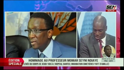 Spécial Hommage au professeur Momar Seyni Ndiaye