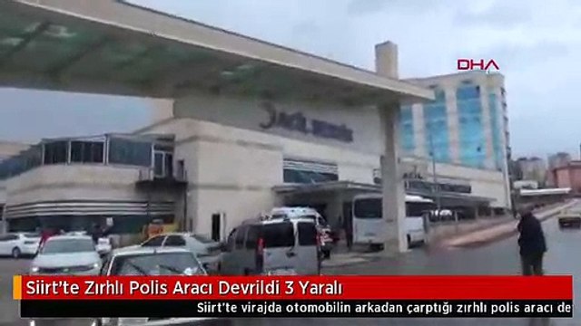 Siirt'te Zırhlı Polis Aracı Devrildi 3 Yaralı