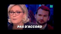 Les Insoumis se sont fait remarquer derrière Marine Le Pen pendant le débat