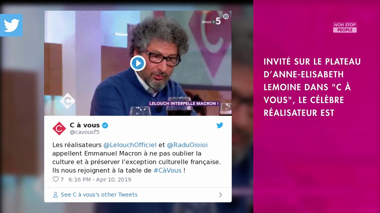 Claude Lelouch inquiet pour le cinéma et ses réalisateurs devenus "esclaves"