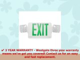 Westgate Lighting LED Exit Sign  HighImpact LED Exit and Emergency Light  UL Listed