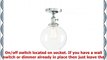 Permo Vintage Ceiling Light 1Lights Pendant Lighting Chandelier with 79 Globe Clear