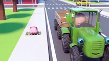Farm Tractor in a Toy City - Animals with James his Friend | Kids Nursery