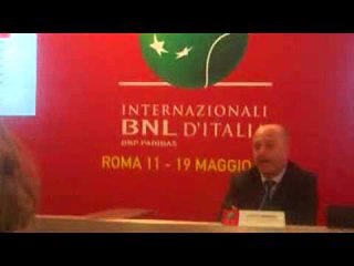 Presentazione Internazionali d'Italia 2013, il presidente FIT Angelo Binaghi