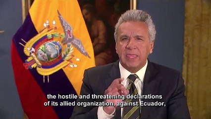 Declarações do presidente do Equador sobre Julian Assange