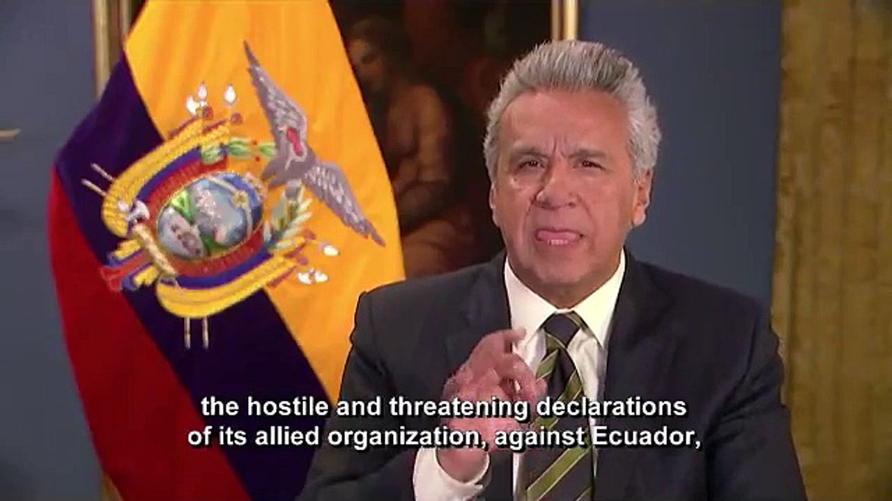 Declarações do presidente do Equador sobre Julian Assange