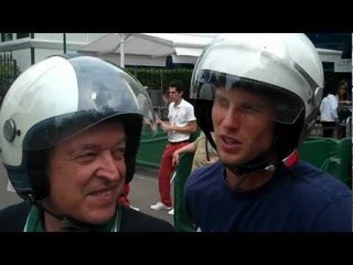 Seppi in Vespa al Roland Garros per Ubitennis.com
