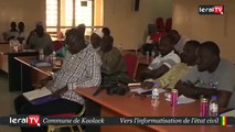 Mairie de Kaolack - Vers l'informatisation de l'état civil