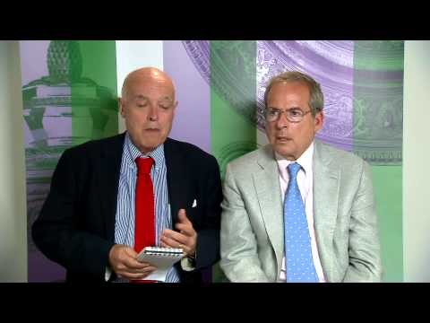 Wimbledon. Day 12: Ubaldo Scanagatta & Steve Flink