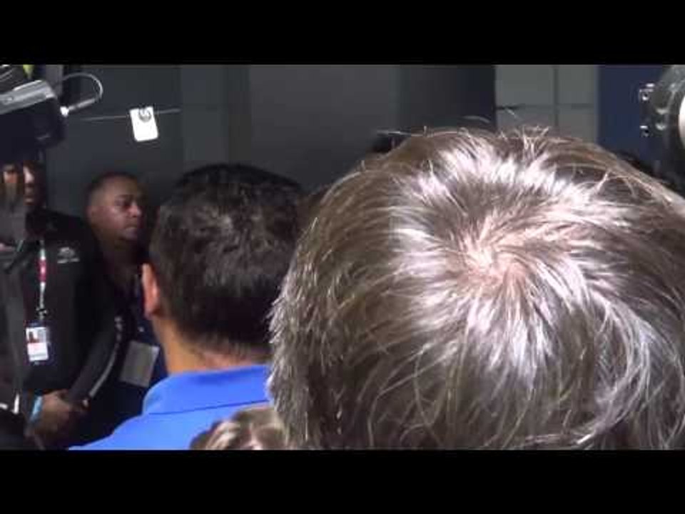 US Open 2015 - Flavia Pennetta e Fabio Fognini appena subito dopo la vittoria