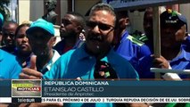 Trabajadores dominicanos marchan en defensa de sus derechos laborales