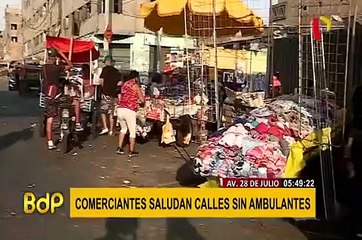 Download Video: Ambulantes siguen vendiendo en los alrededores de Av. 28 de Julio