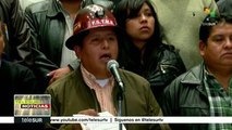 Bolivia: pdte. Evo recibe el pliego de peticiones anual de la COB