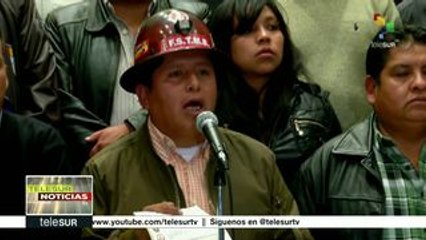 Bolivia: pdte. Evo recibe el pliego de peticiones anual de la COB