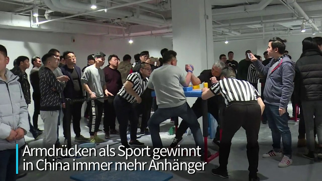 Stark! Armdrücken erobert China