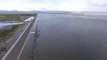 Aerial footage exposes drowned Oregon farmland lost in flooding