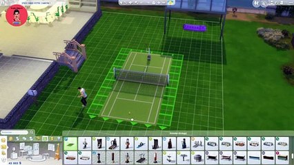Les Sims 4 . MOD Court de tennis semi fonctionnel.