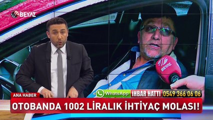 Otobanda 1002 liralık ihtiyaç molası