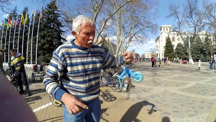 Riding Extremely Small Bicycles