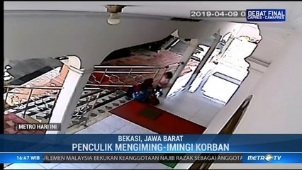 Dugaan Penculikan Anak di Bekasi Terekam CCTV