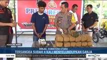 Polres Binjai Amankan 20 Bal Ganja Kering Asal Aceh