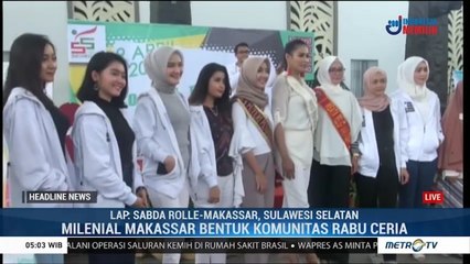 Milenial Makassar Kampanyekan Gerakan Ayo ke TPS