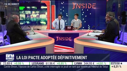 Les insiders (1/2): La loi PACTE adoptée définitivement - 11/04