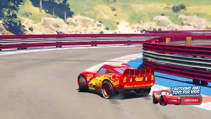 Cars 3 Lightning Mcqueen and Jackson Storm Drift Racing