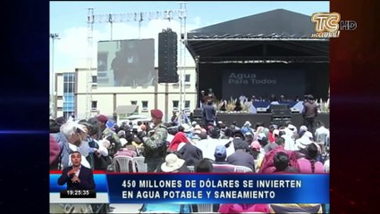 450 millones de dólares se invertirán en agua potable y saneamiento