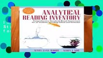 Analytical Reading Inventory: Comprehensive Standards-Based Assessment for All Students