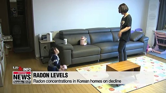Radon concentrations in Korean homes on decline