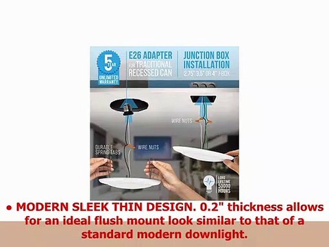 Parmida 12 Pack 56 Dimmable LED Disk Light Flush Mount Recessed Retrofit Ceiling