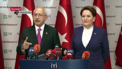 8 Nisan 2019 Ankara Kılıçdaroğlu ve Akşener Ortak Açıklama