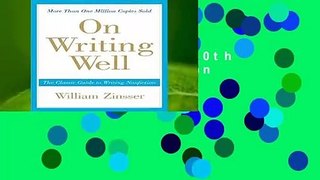On Writing Well, 30th Anniversary Edition