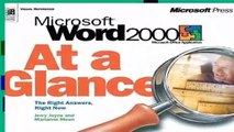 Word 2000 at a Glance (At a Glance (Microsoft))