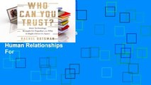 Full E-book Who Can You Trust?: How Technology is Rewriting the Rules of Human Relationships  For