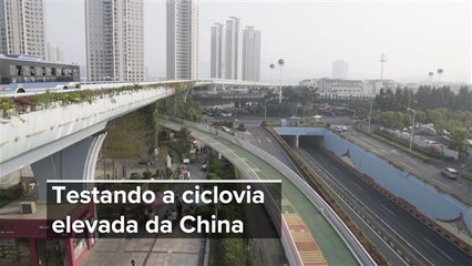 Testamos a super ciclovia da China