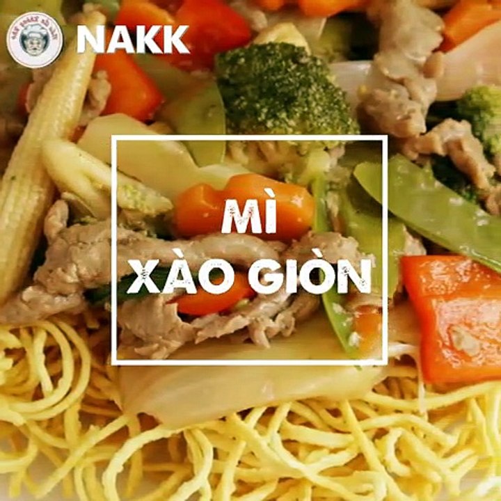 Cách làm món MÌ XÀO GIÒN đơn giản - Nấu Ăn Không Khó