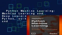 Python Machine Learning: Machine Learning and Deep Learning with Python, scikit-learn, and