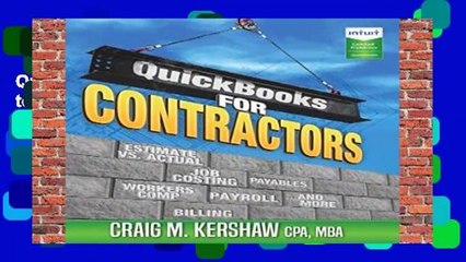 QuickBooks for Contractors (QuickBooks How to Guides for Professionals)