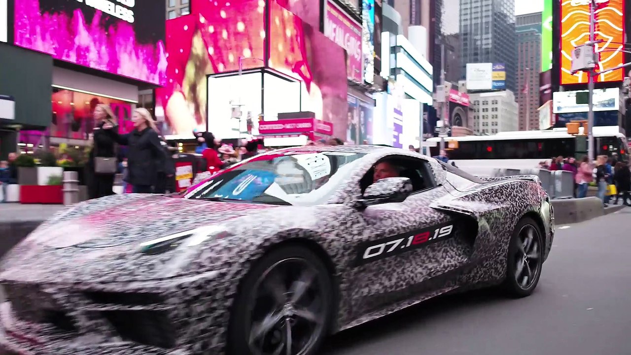 Next generation C8 Corvette prototype  in NYC