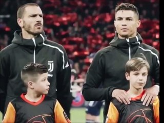 Cristiano Ronaldo funny moment with a kid mascot ahead of Ajax match!