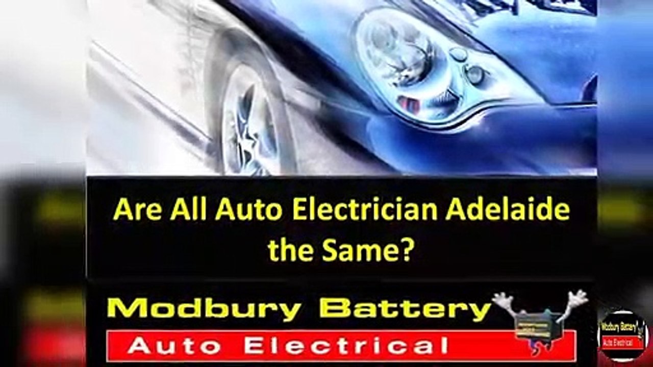Are All Auto Electrician Adelaide the Same?