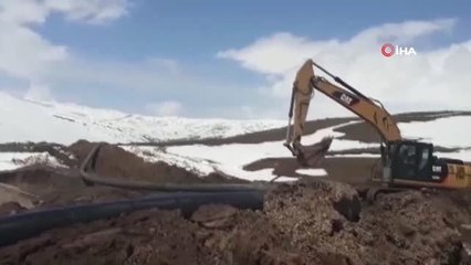 Heyelan Sonucu Mahalleliler Susuz Kaldı