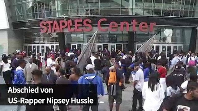 Zehntausende nehmen Abschied von US-Rapper Nipsey Hussle