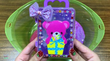 Special Series PINK Vs VIOLET || MIXING RANDOM THINGS INTO SLIME ||